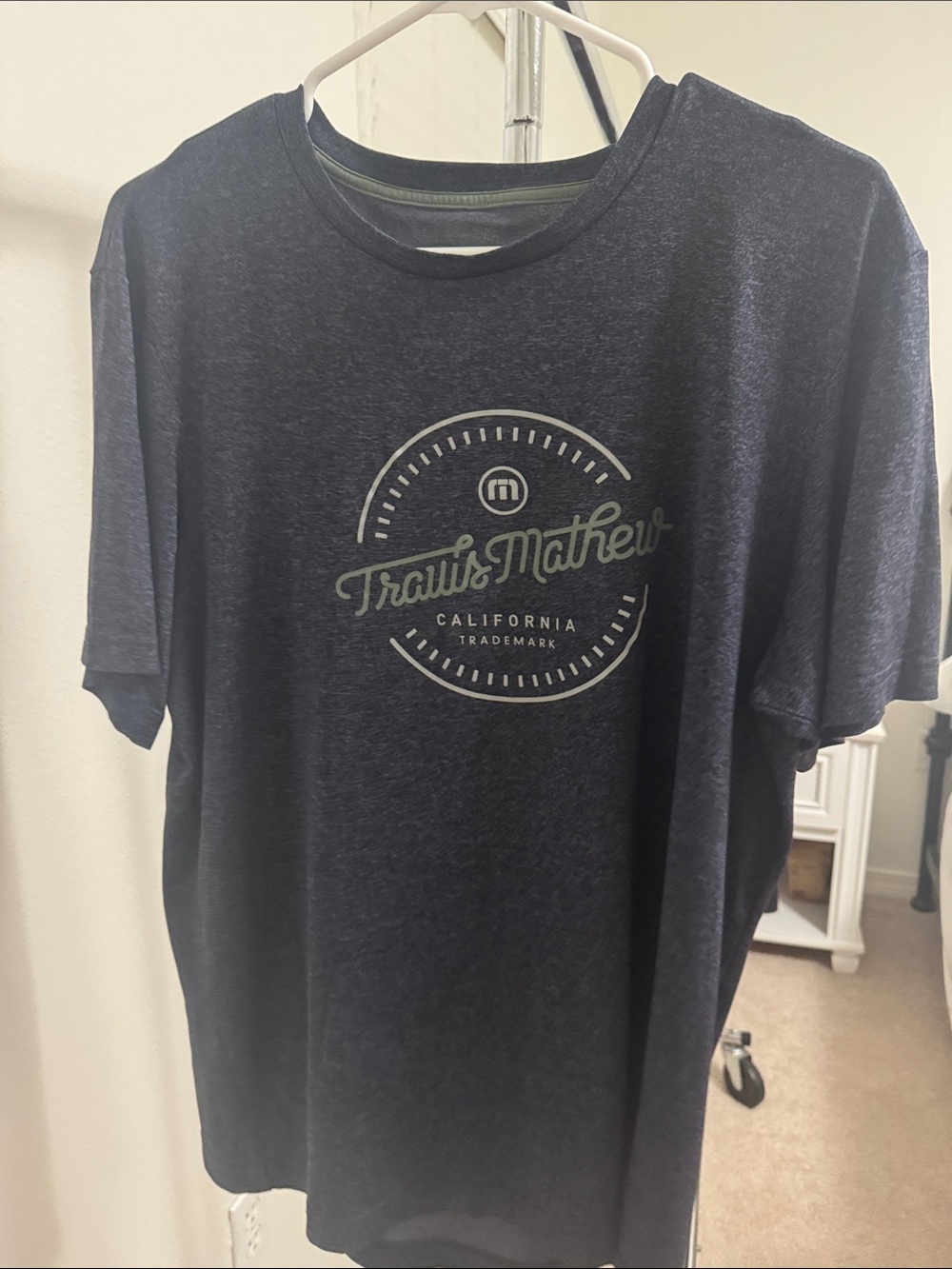 Travis Mathew Navy Short-Sleeve Logo Tee